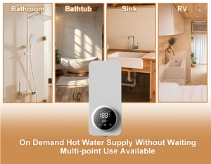 5KW 6000W 230V mural électrique sans réservoir Geyser ELCB Protection température constante haut débit pour appartement hôtel - Product Image 5