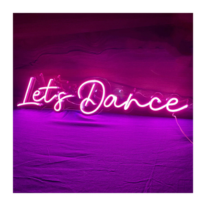 Letrero de neón personalizado Let's Dance, publicidad de Control remoto personalizada para decoración de habitación, regalo de cumpleaños, luces de neón para pared - Product Image 1