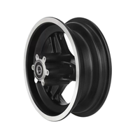 Pneu en caoutchouc tubeless de 10 pouces 80/65-6 avec moyeu de roue en aluminium à frein à disque à 6 trous pour trottinette d'équilibre et trottinette électrique