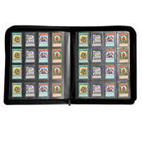 Modernqiu Porte-cartes en cuir PU à 16 poches, album pour cartes de jeu, collection de cartes