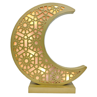 Lampe LED sans fil en forme de croissant de lune du Ramadan, disponible en plusieurs tailles, en panneau de fibres