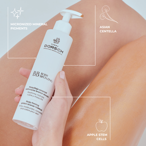 Farma Dorsch Bb Body Bronzing 200 ml, Maquillaje Corporal Hidratante y Reafirmante, Realza la Piel con un Brillo Dorado, Unifica el Tono - Product Image 3