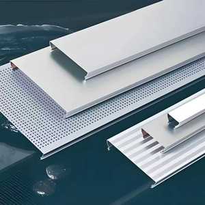 <span class=keywords><strong>Plafond</strong></span> en aluminium à suspension dissimulée à clips, installation facile, <span class=keywords><strong>plafond</strong></span> métallique pour les zones publiques à fort trafic - Product Image 2