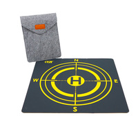 Tapis d'atterrissage pour drone, universel, imperméable, en PU, avec poids, moule privé, portable, pliable rapidement, pour l'extérieur