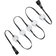 Kit d'éclairage sur rail Etop 12V 150FT/46M Gemstone, comprenant tous les accessoires pour Noël, éclairage ponctuel permanent sur rail