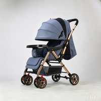 Poussette Bébé 2 en 1 High Landscape avec Poignée Réversible, Pliable, Amortissante, pour Nouveau-né