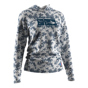 เสื้อยืดแขนยาวสำหรับตกปลา แห้งเร็ว ป้องกันรังสียูวี เป็นมิตรกับสิ่งแวดล้อม สำหรับผู้หญิงและผู้ชาย  แบบซับลิเมชั่น - Product Image 3