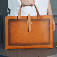 Porte-documents personnalisé en cuir PU avec poches pour documents professionnels, format sur mesure