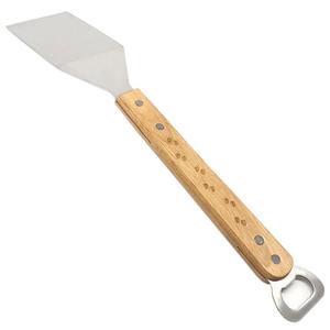 Spatule de barbecue personnalisée en acier inoxydable avec manche en bois, résistante à la chaleur, pour retourner les aliments et les steaks sur plaque de cuisson - Product Image 5