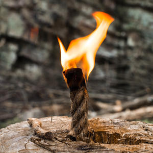 Cuerda encerada de cáñamo para encender fuego Hike Mount, 8 cm de grosor, portátil para acampar al aire libre, para pícnic y barbacoa - Product Image 4