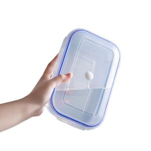 Reusable Leak Proof Lunch Bento Boxs Kitchen Refrigerator Plastic Vacuum Airtight Food Storage <b>Containers</b> With Lock Lid and Pump - Product Image 3