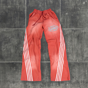 <span class=keywords><strong>Pantaloni</strong></span> Larghi da Uomo in Cotone con Logo Personalizzato del Produttore, Stile Streetwear con Strisce Laterali Effetto Vissuto, <span class=keywords><strong>Pantaloni</strong></span> Sportivi Lavati alla Moda - Product Image 2