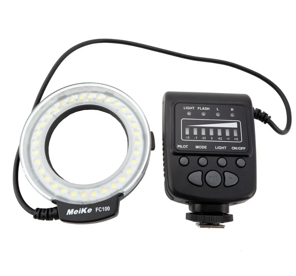 MEIKE FC100 Portable Universal Macro Ring Flash Light for Video Camera Photography