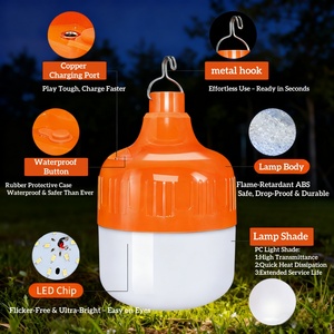 OTHC AY962 LED Energy-saving Outdoor Garden Camping Light Plastic Waterproof <strong>Rechargeable</strong> Bulb 6000K Daylight Dimmable Super - Product Image 3