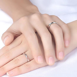 Onwankelbare Liefde Minimalistische 925 Zilveren Belofte Eings Liefhebbers Mobius Strip Paar Ringen Valentijnsdag Cadeau Heel Fijne Sieraden - Product Image 4