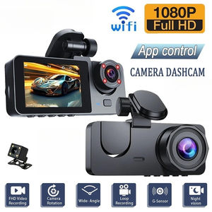 Câmera Veicular 1080P HD WIFI 2/3 com Visão Dianteira/Traseira, MicroSD, Visão Noturna, G-sensor e Modo de Estacionamento - Product Image 1