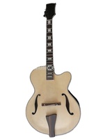Weifang Rebon 6 String Hollow Body Satin Wood Colour Electric Guitar