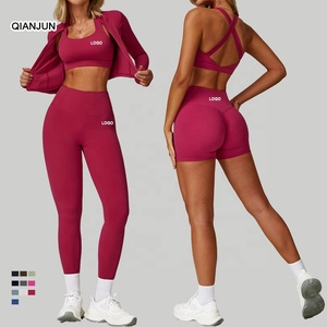 <span class=keywords><strong>Ensemble</strong></span> Soutien-Gorge de <span class=keywords><strong>Sport</strong></span> et <span class=keywords><strong>Legging</strong></span> Sans Couture 2025 pour Femme, Vêtement de <span class=keywords><strong>Sport</strong></span> Actif d'Entraînement de Fitness et de Yoga, Vente en Gros - Product Image 1
