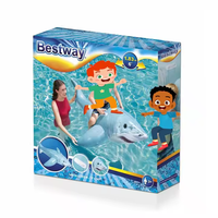 Bestway 41405 Flotteurs gonflables durables en forme de requin réaliste pour jeux aquatiques dans les piscines