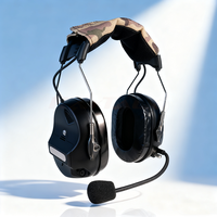 Headset Telepon Taktis Penguat Suara Perlindungan Pendengaran Peredam Kebisingan Lingkungan (ENC) Tahan Air IPX-3