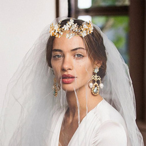 Principessa Di Cristallo Diademi <span class=keywords><strong>e</strong></span> Corone Fascia Del Capretto Delle Ragazze Da Sposa Corona <span class=keywords><strong>Tiara</strong></span> Nuziale Accessori Per Capelli Fasce Per Capelli Perla Dei Monili - Product Image 5