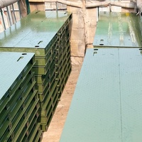 Pont Bailey antidérapant en acier préfabriqué pour piétons, pont à treillis durable pour routes rurales et parcs