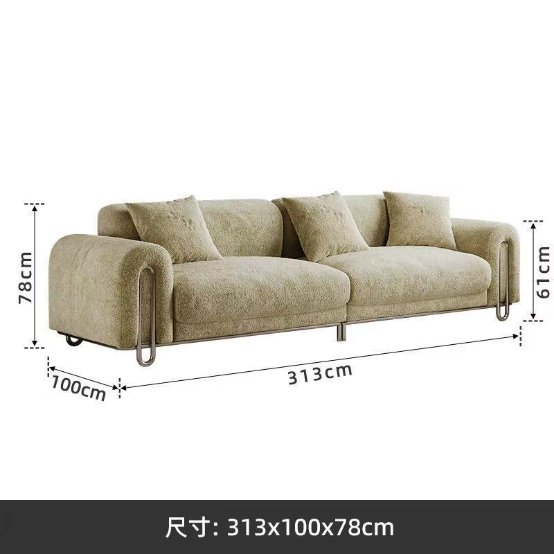 Skin-friendly chenille fabric, 313*100*78 mm, [Apricot]