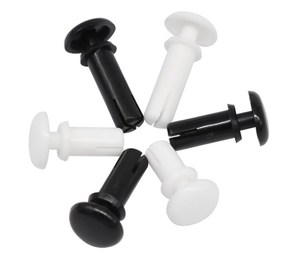 Hot bán item 4 mét đầu tròn nhựa nylon <span class=keywords><strong>Snap</strong></span> đinh tán với màu trắng và màu đen đẩy trong loại - Product Image 1