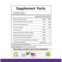Bmt/ODM — supplément de Support Immune, kit d'intrusion compatible avec la vitamine C E B6, Zinc l-glamine, fraise de fraise, ébène, turmerique, 250g