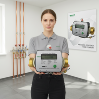Compteur de chaleur ultrasonique avec communication M-BUS, compteur BTU 32 mm