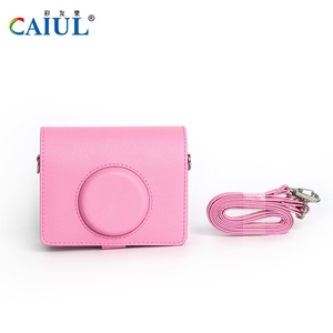 Sakura poudre rétro appareil photo sac <span class=keywords><strong>Instax</strong></span> <span class=keywords><strong>Mini</strong></span> <span class=keywords><strong>EVO</strong></span> étui de protection en cuir PU pour photographie numérique accessoires de caméra vidéo - Product Image 6
