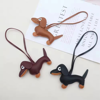 Porte-clés personnalisé pour chien en cuir PU, pendentif breloque pour animal de compagnie, décor de sac mignon, cadeau personnalisé pour amoureux des chiens, accessoire pour animal de compagnie de haute qualité