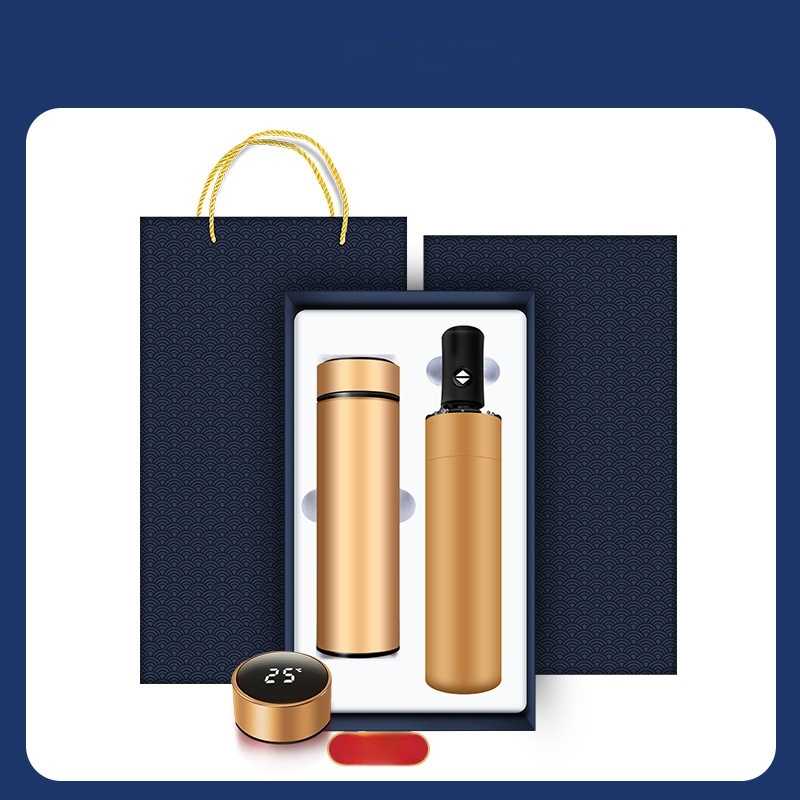 Two-piece set (cup + umbrella) Gold