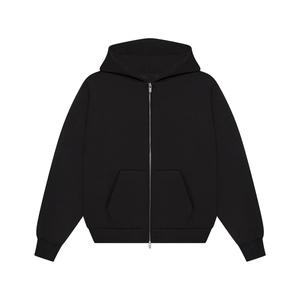 Felpa di Alta Qualità da <span class=keywords><strong>Uomo</strong></span> con Cappuccio e Zip in Pile Spesso Vestibilità Corta e Squadrata Logo Personalizzato Stile Streetwear Invernale con Design a Cerniera - Product Image 5