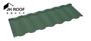 Bardeaux de <span class=keywords><strong>toiture</strong></span> métalliques ignifuges de classe A, revêtus de pierre, à emboîtement, <span class=keywords><strong>pour</strong></span> maison résidentielle - Product Image 2