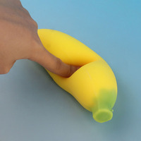 Jouets extensibles en forme de banane, jouet anti-stress en banane souple à presser, jouet sensoriel pour adultes, cadeau fantaisie en banane souple