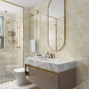 Waterproof <strong>PVC</strong> 60cm X 30cm Marble Tiles Wall Sticker Self-Adhesive Wallpaper for Bathroom Cladding Wallpaper Home Decoration - Product Image 4