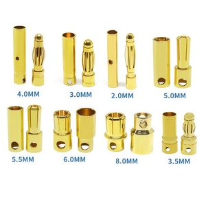 Kit de connecteurs banane AMASS série GC multi-tailles 2/3/5/6/6,5/8,0 mm plaqués or haute intensité mâle/femelle pour applications RC - Product Image 5