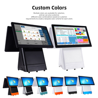 Caja Registradora MASUNG AIO, Sistema POS Todo en Uno, Analizador de Doble Pantalla para Restaurantes y Comercios Minoristas