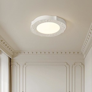 Plafonnier LED de style Wabi-Sabi français, européen et japonais, luminaire moderne et minimaliste pour la maison, protection des yeux pour la chambre principale - Product Image 2