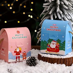 Boîte de Noël personnalisée en papier recyclé, emballage pliable à poignée imprimé OEM, fabrication directe d'usine, fournisseur vietnamien - Product Image 1