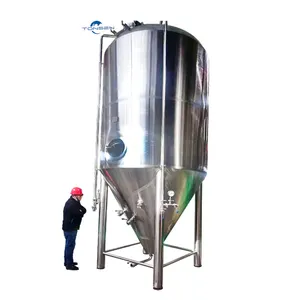 Équipement de fermentation de brasserie de bière artisanale 10HL 20HL 50HL Capacité Pompe PLC Pression Noyau Composants 500L 5000L Tailles
