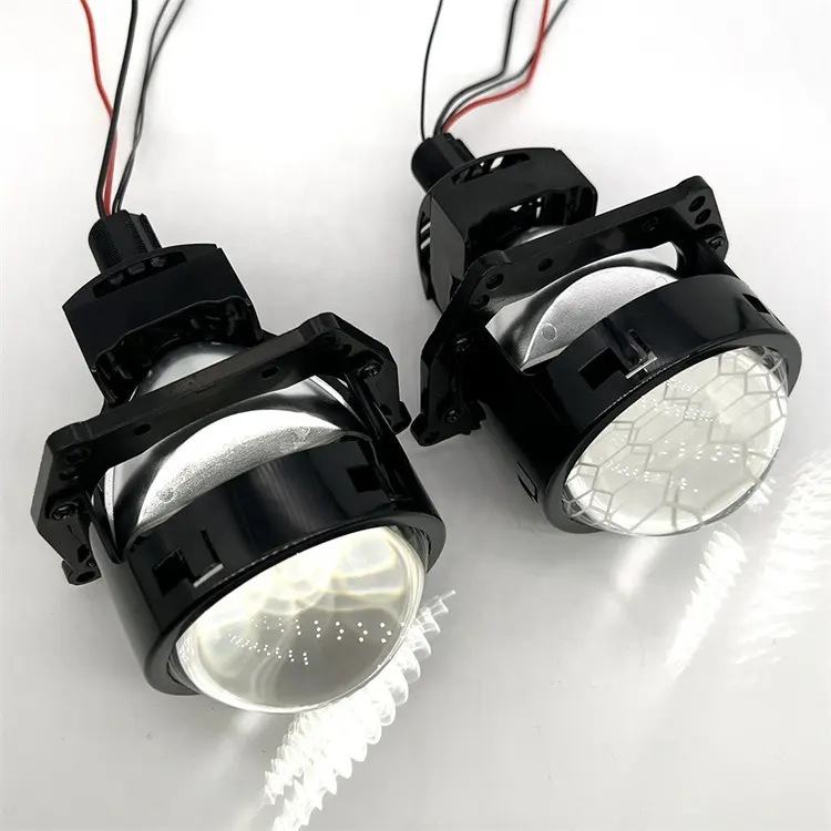 Bi LED Projector Lens 140W High Low Beam Car Bulbs Canbus 13000LM LED Auto LED Lamps With Lens