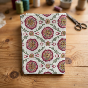 Handmade Luxury Floral Printed Cotton <b>Square</b> <b>Tablecloth</b> Brown White Classic Design Washable Eco-Friendly Home Us Wholesale - Product Image 3