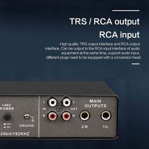 Hỗ Trợ Thẻ Âm Thanh USB Nguồn Ảo 48V, Giao Diện USB Âm Thanh Phòng Thu <span class=keywords><strong>MIDI</strong></span>, Usb Âm Thanh Interfaz De Cho Podcast, Phát Trực Tiếp - Product Image 5