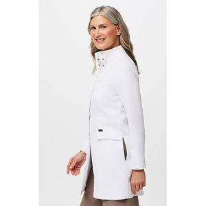 Uniformes Médicos de Tela Twill Antiarrugas Blancos Personalizados para Mujer, Venta al por Mayor para Hospitales, Tallas XS-3XL - Product Image 3