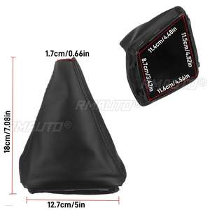 Funda de Piel Sintética para Palanca de Cambios, Compatible con Skoda/Octavia 1997-2017 y Fabia 1 MKI 2000-2008 - Product Image 3