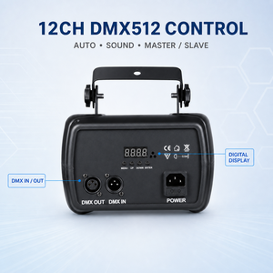 Compact 3 in <strong>1</strong> <strong>DJ</strong> Stage Light Auto Master Slave Voice <strong>Control</strong> for Bar Nightclub Events - Product Image 3