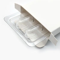 Boîte pliante en carton blanc ivoire personnalisable avec gaufrage UV et finition mate pour l'emballage de pilules, capsules, comprimés, médicaments, industrie