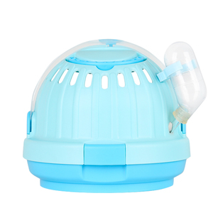 Piccola gabbia per animali domestici in plastica per animali da compagnia portante portatile da esterno da viaggio gabbia per criceti con manici forcc <span class=keywords><strong>rat</strong></span> criceto - Product Image 2